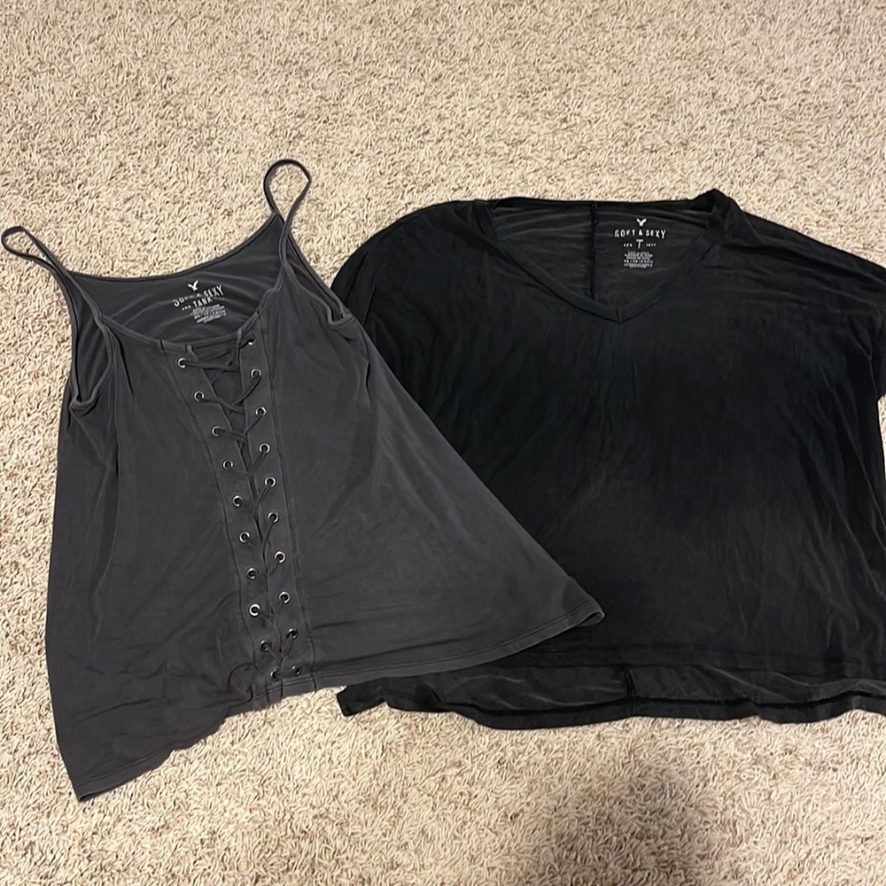 American eagle tank top and tshirt bundle